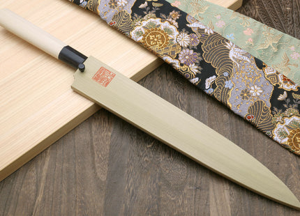 Yoshihiro Kasumi White Steel Yanagi Sushi Sashimi Japanese Knife Magnolia Handle