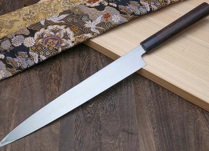Yoshihiro Kasumi White Steel Yanagi Sushi Sashimi Japanese Knife Rosewood Handle