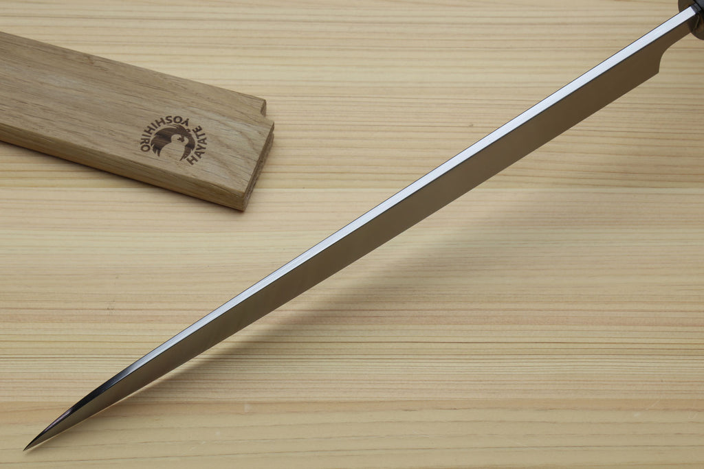 Yoshihiro Kasumi White Steel Yanagi Sushi Sashimi Japanese Knife Rosewood Handle