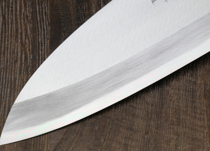 Yoshihiro Left Handed Kasumi White Steel Deba Fish Fillet Knife Shitan Handle