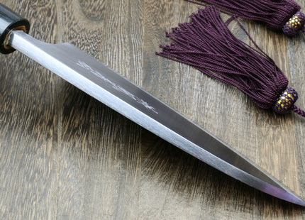 Yoshihiro Left Handed Kasumi White Steel Deba Fish Fillet Knife Shitan Handle