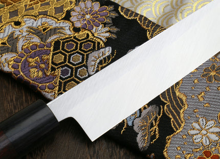 Yoshihiro Left Handed Kasumi White Steel Yanagi Sushi Sashimi Japanese Knife Shitan Handle