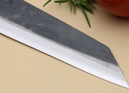 Yoshihiro Mizu Yaki Blue High Carbon Steel #1 Kurouchi Petty Kiritsuke Japanese Utility Knife Shitan Handle