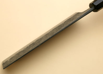 Yoshihiro Nashiji High Carbon White Steel #2 Nakiri Japanese Vegetable Knife with Camphor Handle