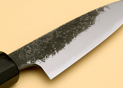Yoshihiro Nashiji High Carbon White Steel #2 Paring Japanese Peeling Knife 3.5" (90mm) with Camphor Handle