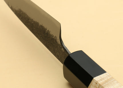 Yoshihiro Nashiji High Carbon White Steel #2 Paring Japanese Peeling Knife 3.5" (90mm) with Camphor Handle