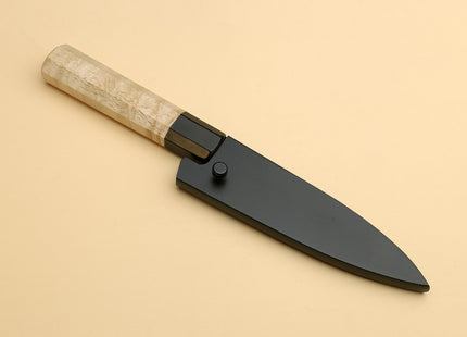 Yoshihiro Nashiji High Carbon White Steel #2 Paring Japanese Peeling Knife 3.5" (90mm) with Camphor Handle