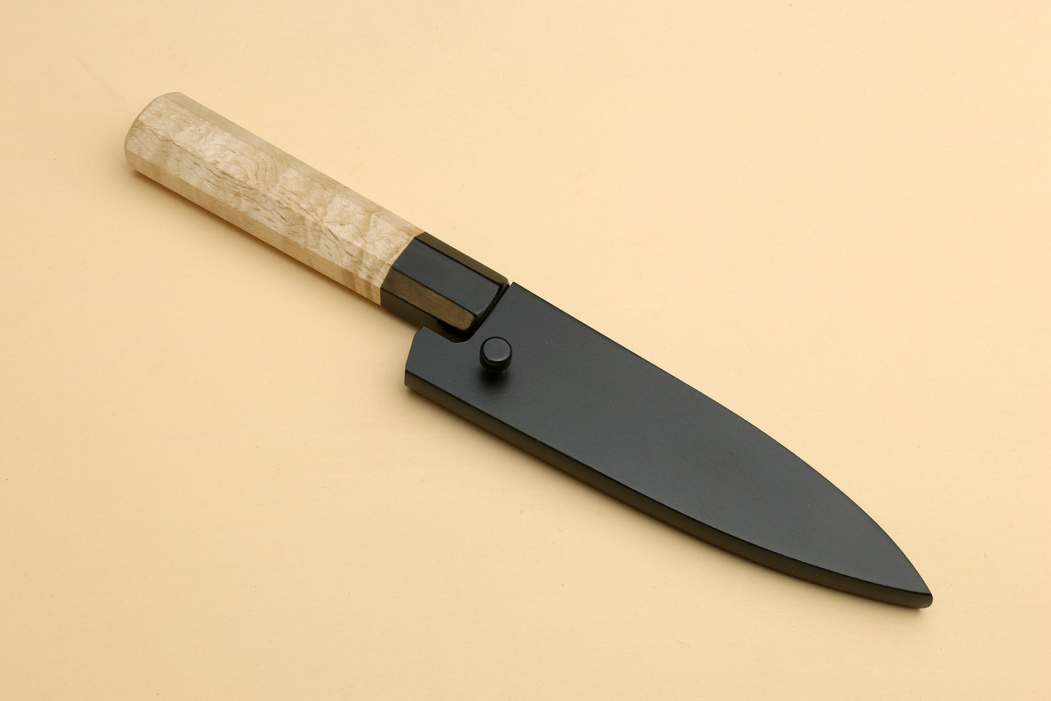 Yoshihiro Nashiji High Carbon White Steel #2 Paring Japanese Peeling Knife 3.5" (90mm) with Camphor Handle