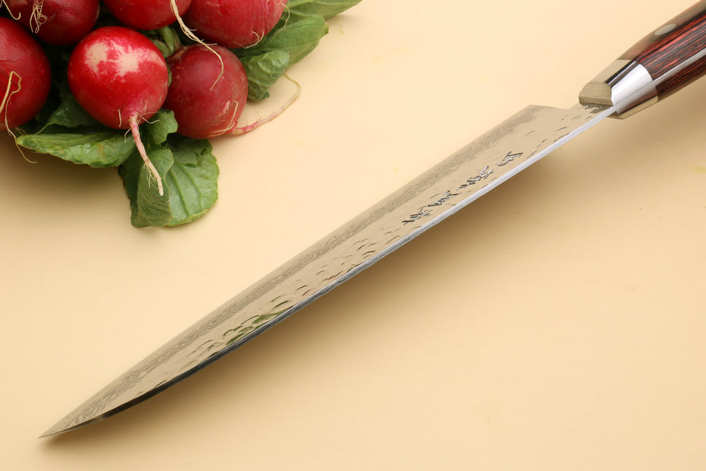 Yoshihiro VG-10 16 Layer Hammered Damascus Stainless Steel Santoku Chef knife